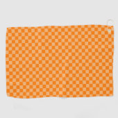 Orange Combination Checkerboard von ShirleyTaylor Golfhandtuch (Horizontal)
