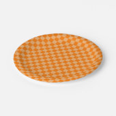 Orange Combination Checkerboard von ShirleyTaylor Pappteller (Schrägansicht)