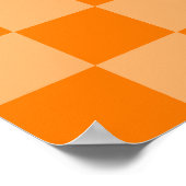 Orange Combination Checkerboard von ShirleyTaylor Poster (Ecke)