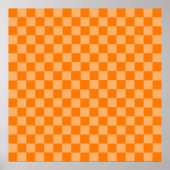 Orange Combination Checkerboard von ShirleyTaylor Poster (Vorne)