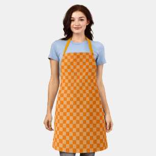 Orange Combination Checkerboard von ShirleyTaylor Schürze