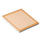 Orange Combination Classic Checkerboard Notizblock (angewinkelt)