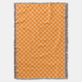 Orange Combination Classic Checkerboard STaylor Decke (Vorderseite Vertikal)