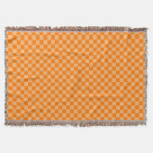 Orange Combination Classic Checkerboard STaylor Decke (Vorderseite)