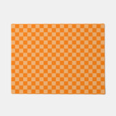 Orange Combination Classic Checkerboard STaylor Fußmatte (Vorderseite)