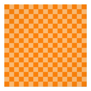Orange Combination Classic Checkerboard von STaylo Fotodruck