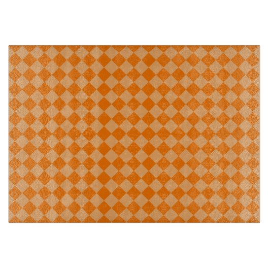 Orange Combination Diamond Pattern by STaylor Schneidebrett (Vorderseite)