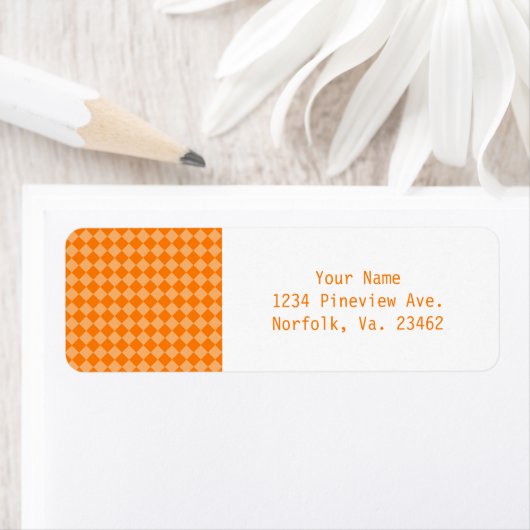 Orange Combination Diamond Pattern STaylor (Insitu)