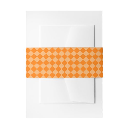 Orange Combination Diamond Pattern STaylor Einladungsbanderole (Vorderseite Beispiel)
