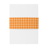 Orange Combination Diamond Pattern STaylor Einladungsbanderole (Rückseitenbeispiel)