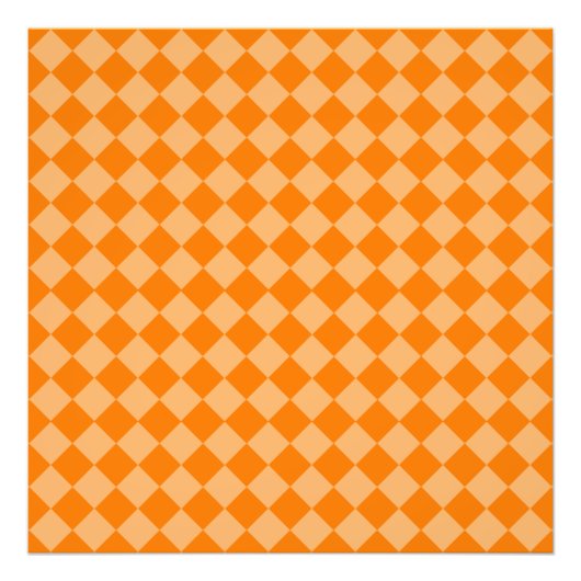 Orange Combination Diamond Pattern STaylor Fotodruck (Vorne)