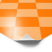 Orange Combination Diamond Pattern STaylor Fotodruck (Ecke)