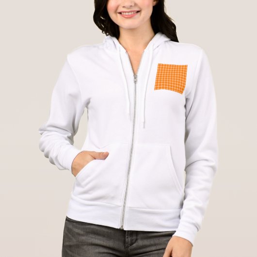 Orange Combination Diamond Pattern STaylor Hoodie (Vorderseite)