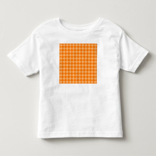 Orange Combination Diamond Pattern STaylor Kleinkind T-shirt (Vorderseite)