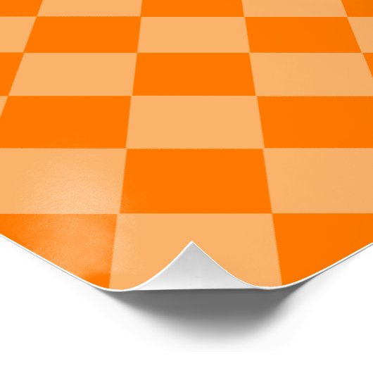 Orange Combination Diamond Pattern STaylor Poster (Ecke)