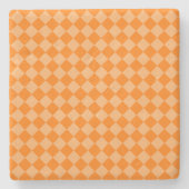 Orange Combination Diamond Pattern STaylor Steinuntersetzer (Vorderseite)