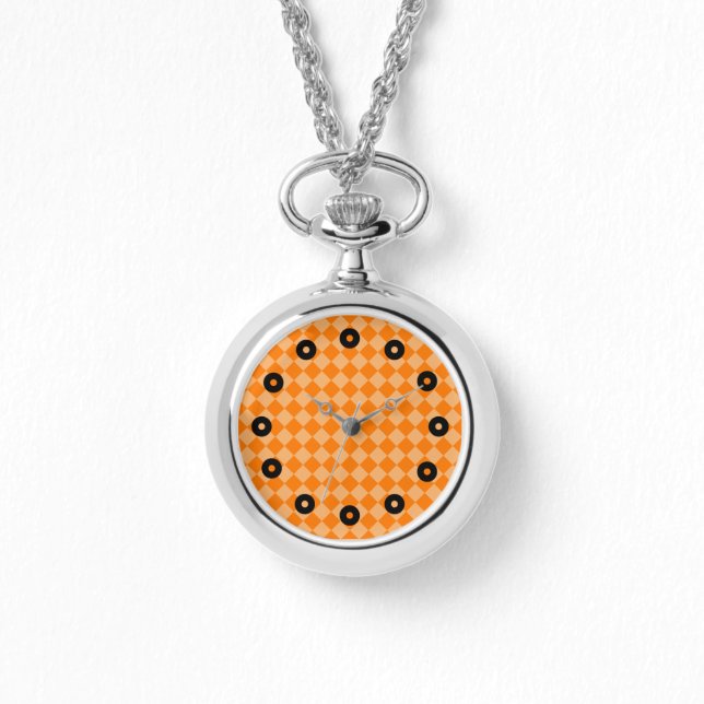 Orange Combination Diamond Pattern von STaylor Armbanduhr (Vorderseite)