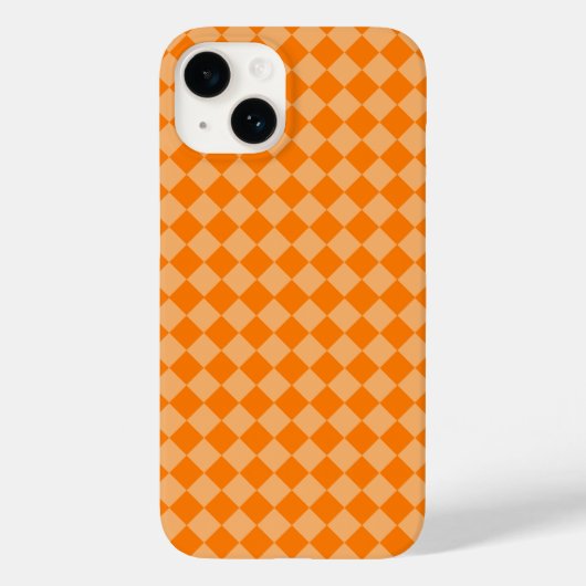 Orange Combination Diamond Pattern von STaylor Case-Mate iPhone Hülle (Rückseite)