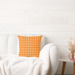 Orange Combination Diamond Pattern von STaylor Kissen