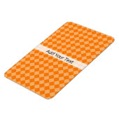 Orange Combination Diamond Pattern von STaylor Magnet (Linke Seite)