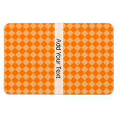 Orange Combination Diamond Pattern von STaylor Magnet (Horizontal)