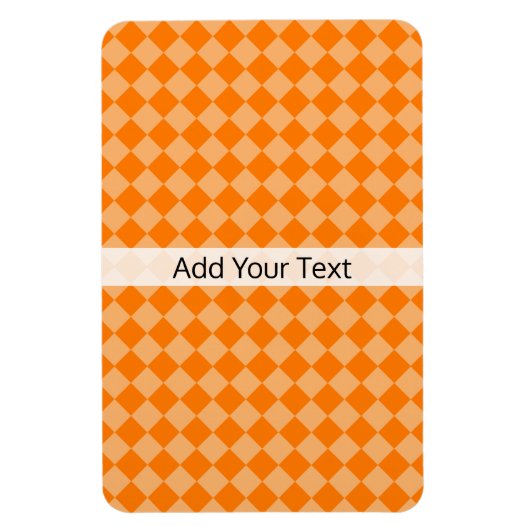 Orange Combination Diamond Pattern von STaylor Magnet (Vertikal)