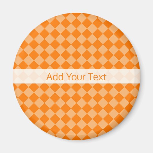 Orange Combination Diamond Pattern von STaylor Magnet (Vorne)