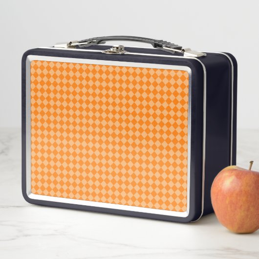 Orange Combination Diamond Pattern von STaylor Metall Brotdose (Beispiel)