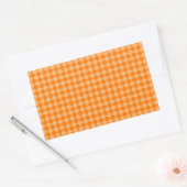 Orange Combination Diamond Pattern von STaylor Rechteckiger Aufkleber (Umschlag)