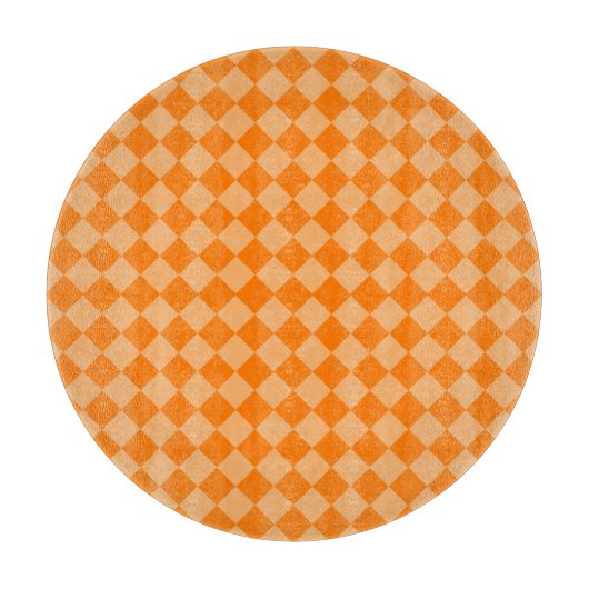 Orange Combination Diamond Pattern von STaylor Schneidebrett (Vorderseite)