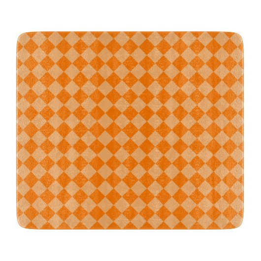 Orange Combination Diamond Pattern von STaylor Schneidebrett (Vorderseite)