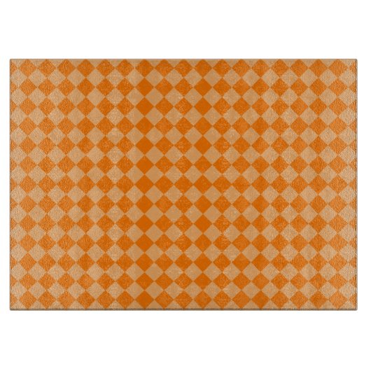 Orange Combination Diamond Pattern von STaylor Schneidebrett (Vorderseite)