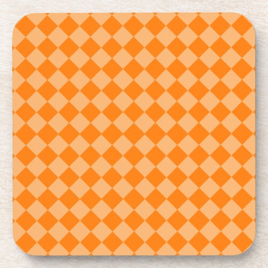 Orange Combination Diamond Pattern von STaylor Untersetzer (Vorderseite)