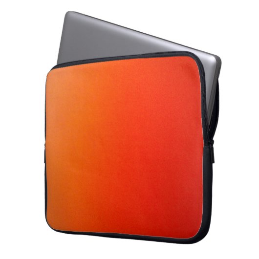 Orange Computer Sleeve (Vorderseite Links)