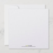 Orange Confetti Party Einladung (Rückseite)