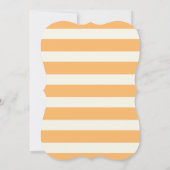 Orange Construction Toy Backhoe Einladung (Rückseite)