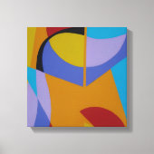 Orange Contemporary Decor Canvas Print Leinwanddruck (Vorderseite)