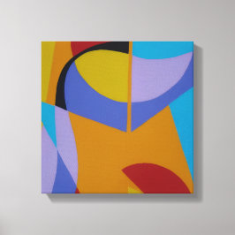 Orange Contemporary Decor Canvas Print Leinwanddruck