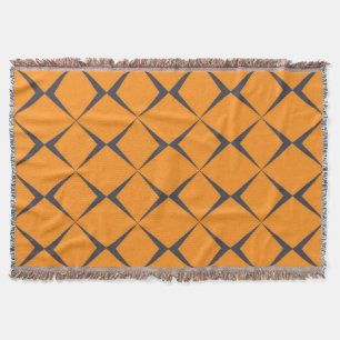 Orange, cool, schlicht, trendig, Zickzack Formen Decke