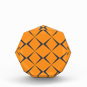 Orange, cool, schlicht, trendig, Zickzack Formen Fotoblock