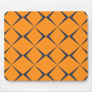 Orange, cool, schlicht, trendig, Zickzack Formen Mousepad