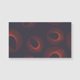 Orange, cool, trendy, geometrische Augenabstraktio Magnetkarte