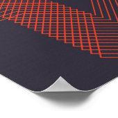 Orange coole, trendige Dekoration (Ecke)