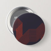 Orange coole, trendige Dekoration Button (Vorne & Hinten)