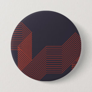 Orange coole, trendige Dekoration Button
