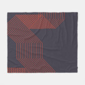 Orange coole, trendige Dekoration Fleecedecke (Vorderseite (Horizontal))