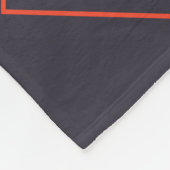 Orange coole, trendige Dekoration Fleecedecke (Ecke)