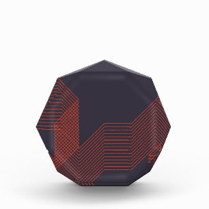 Orange coole, trendige Dekoration Fotoblock