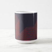 Orange coole, trendige Dekoration Kaffeetasse (Mittel)