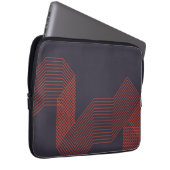 Orange coole, trendige Dekoration Laptopschutzhülle (Vorne Rechts)